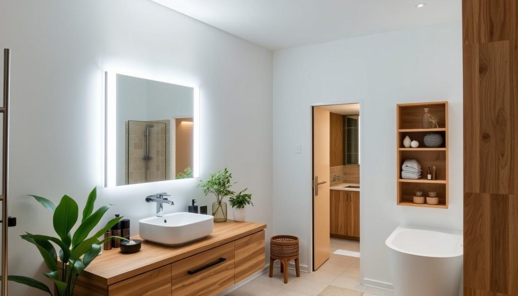 Energy-efficient bathroom lighting