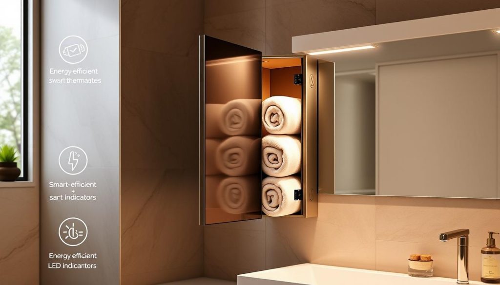 Energy-efficient electric towel cabinet