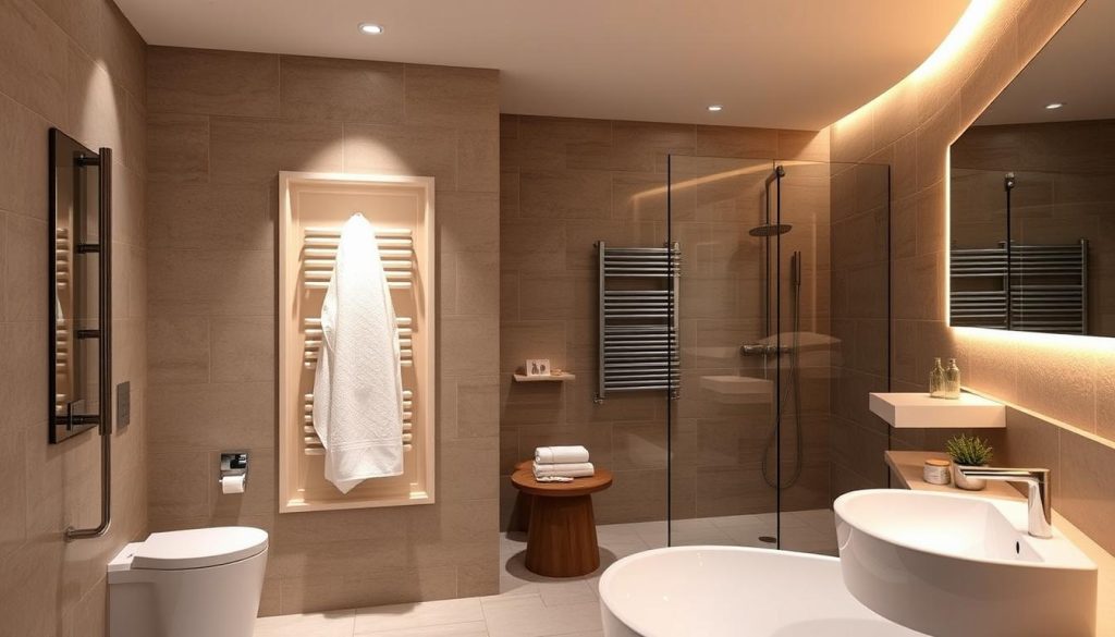 Energy-efficient towel warmer features