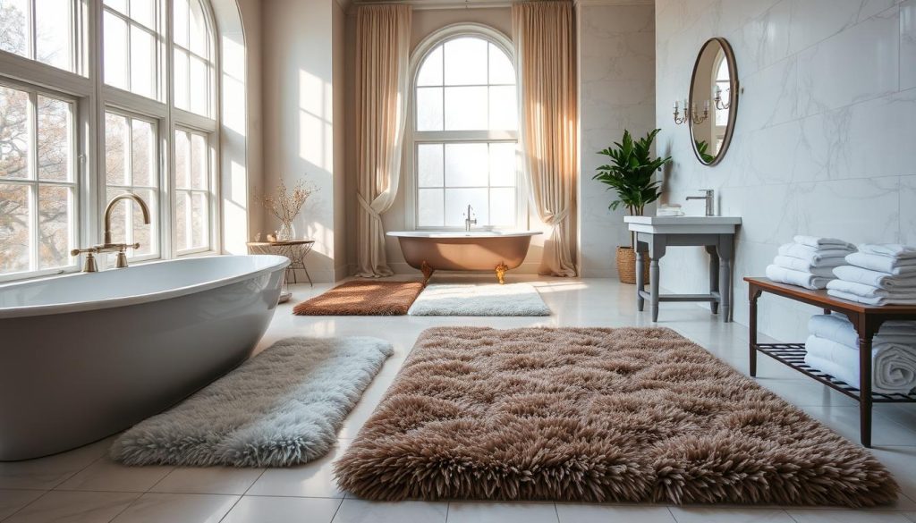 Extra-large bath mats for spacious bathrooms