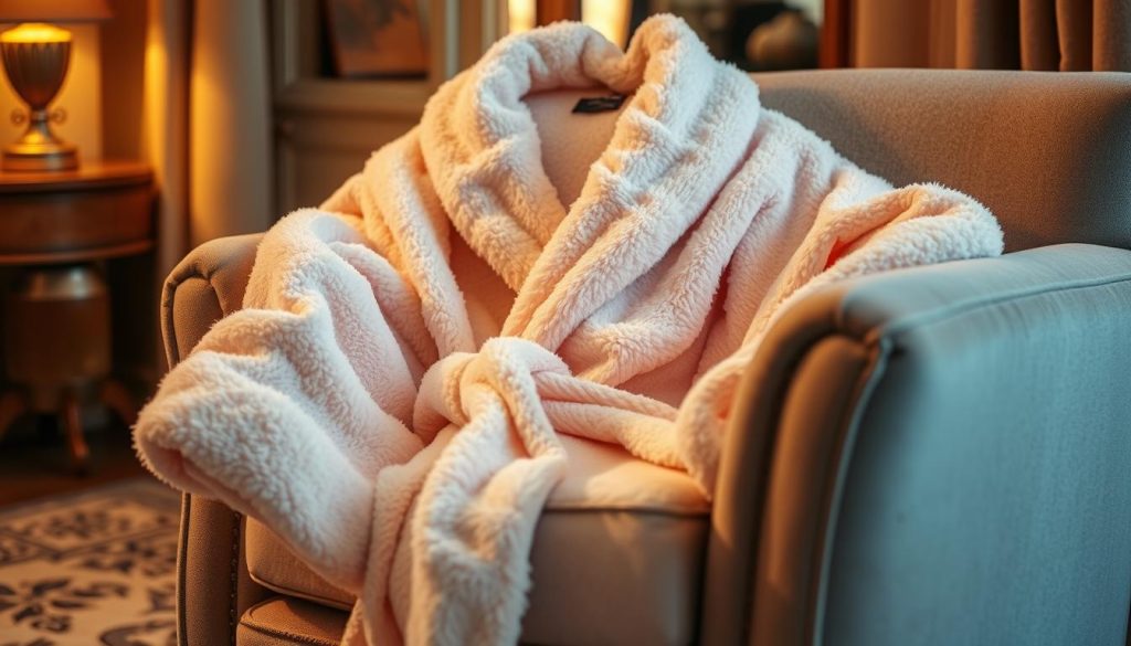 Fluffy soft robe