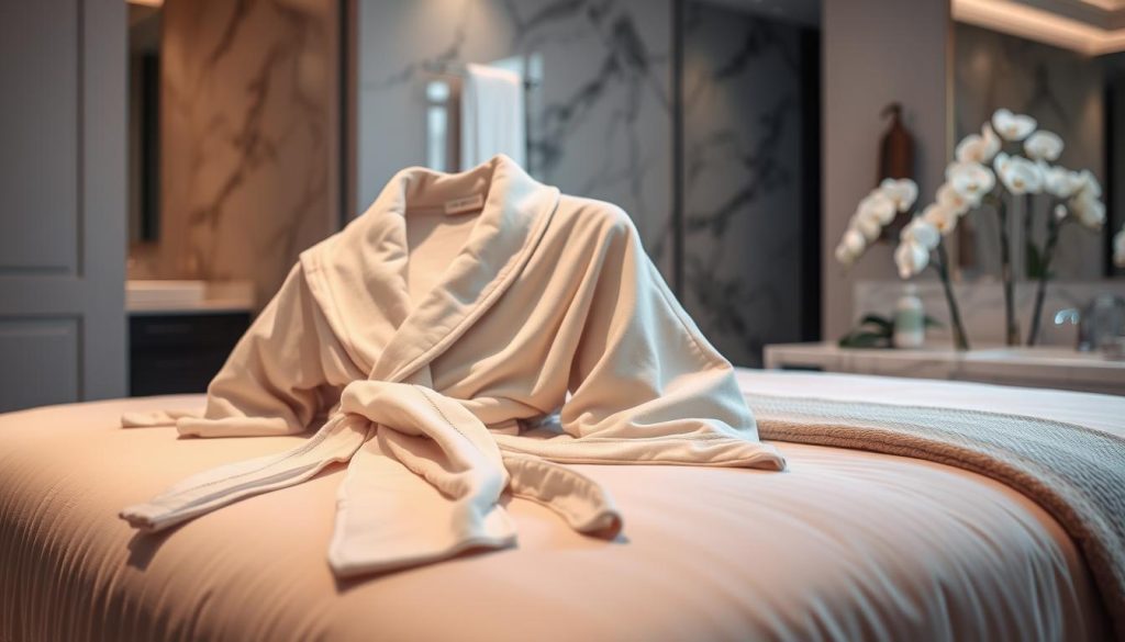 Frette luxury bathrobes