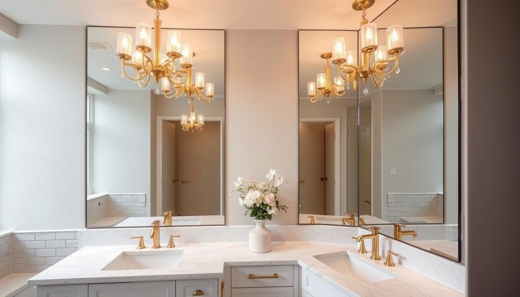 Gold bathroom light fixtures