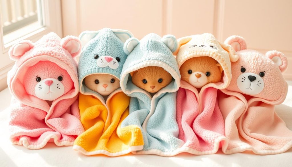 Hooded towels for babies