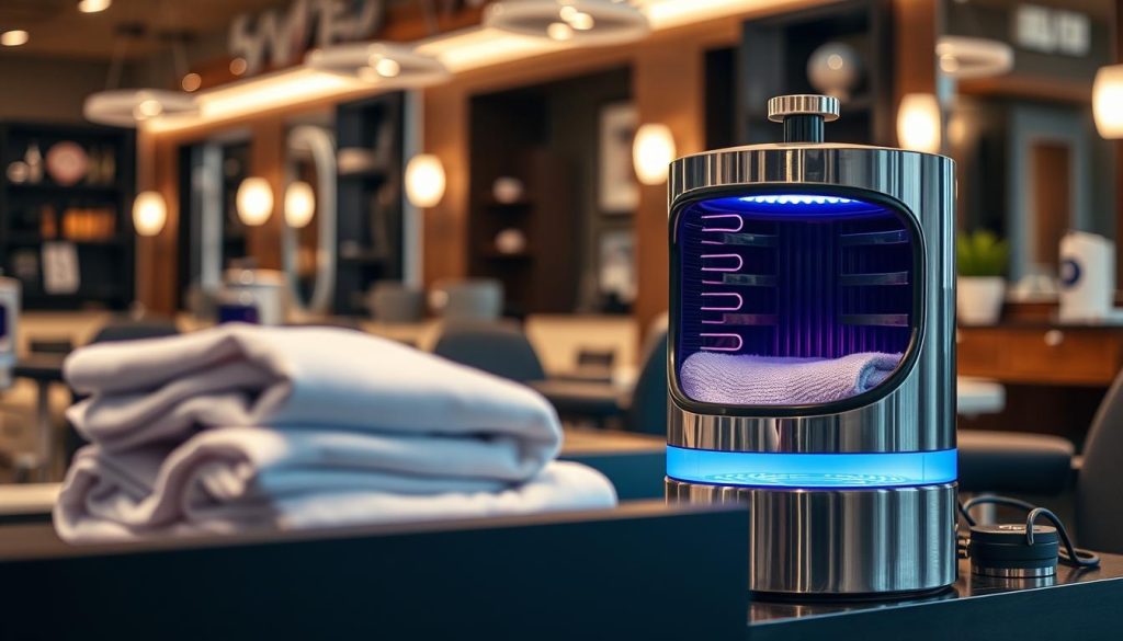 Hot towel warmers enhancing barbershop experience