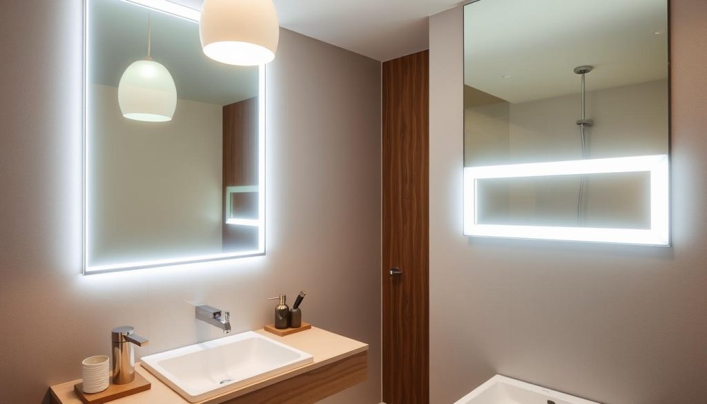 Innovative bathroom mirror lighting trends