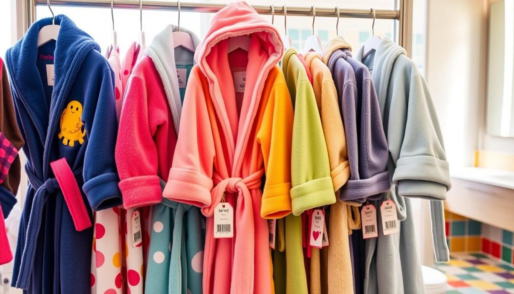 Kids' plush robes price range