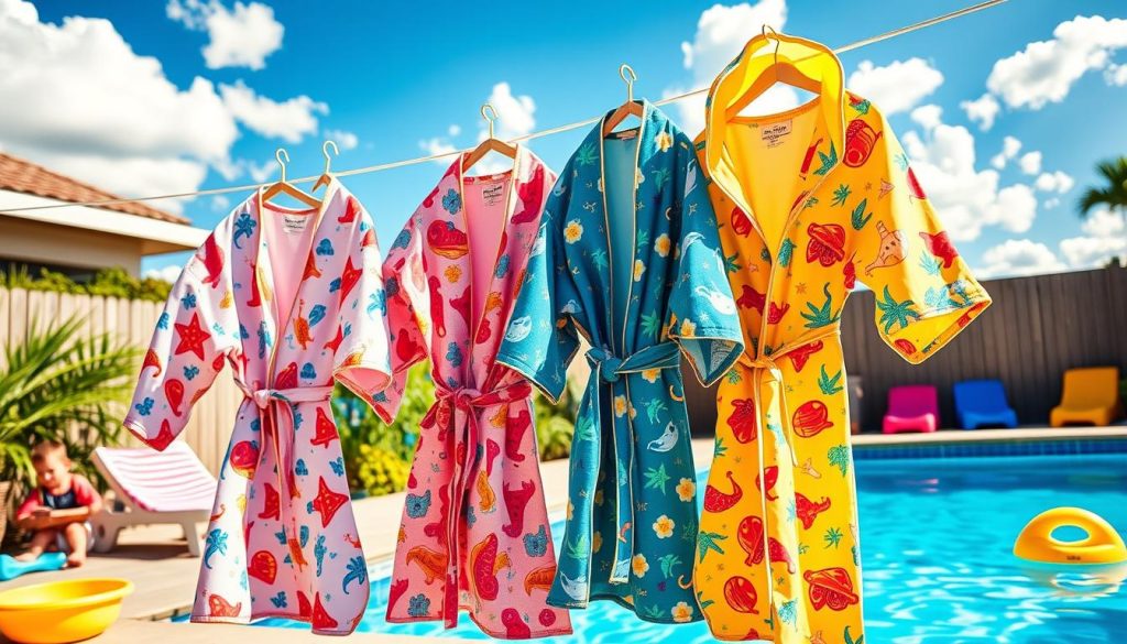 Kids' pool robes for summer