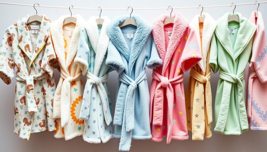 Kids' robes for different age groups