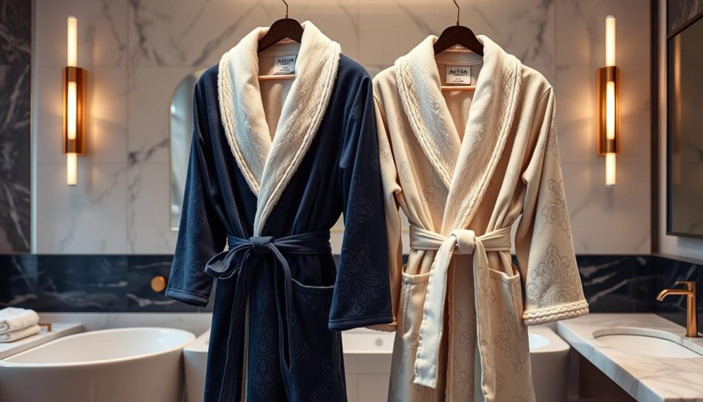 Luxurious bathrobes for couples