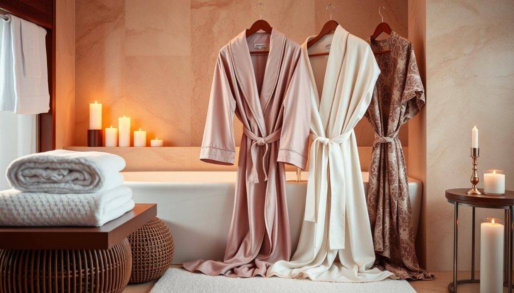 Luxurious bathrobes made from premium materials