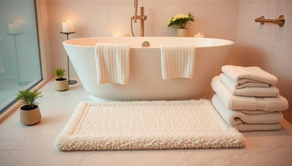 Luxury bath sets with spa towels