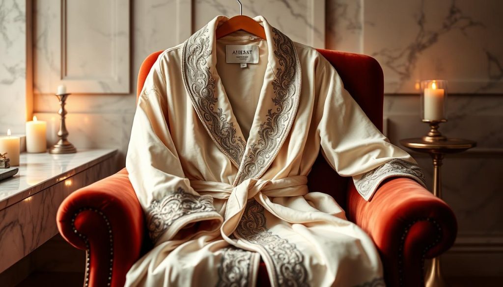 Luxury bathrobe craftsmanship