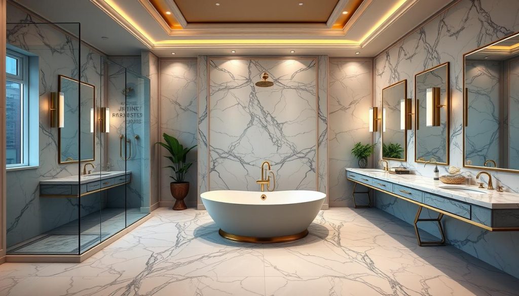 Luxury bathroom elements