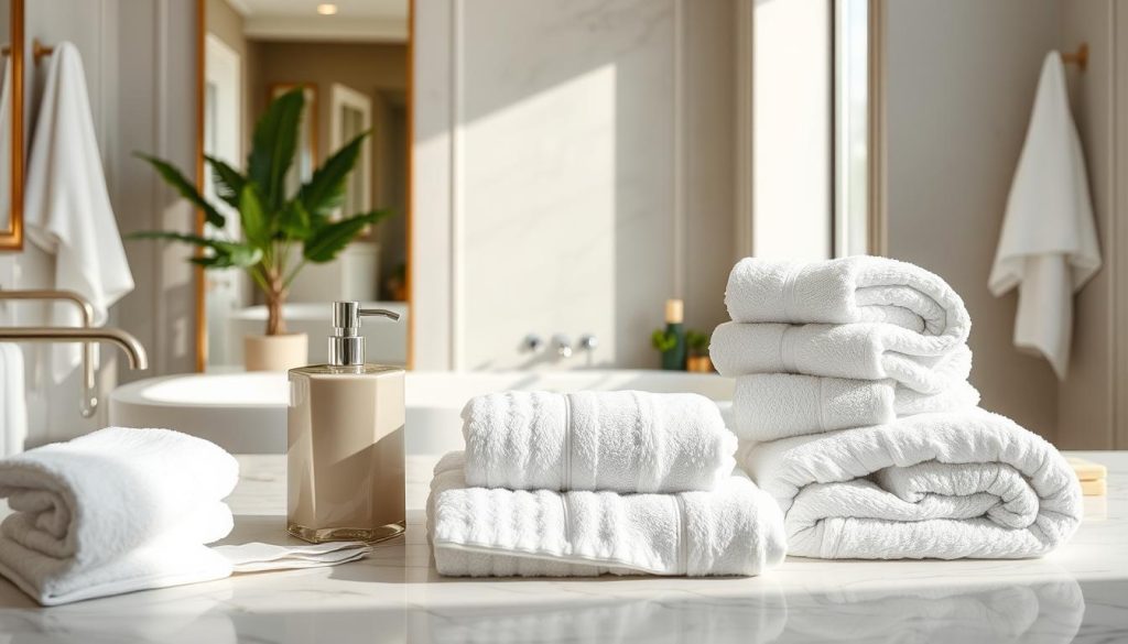 Luxury cotton bath accessories