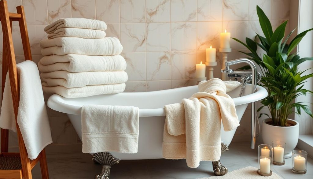 Luxury plush towels and spa-inspired linens