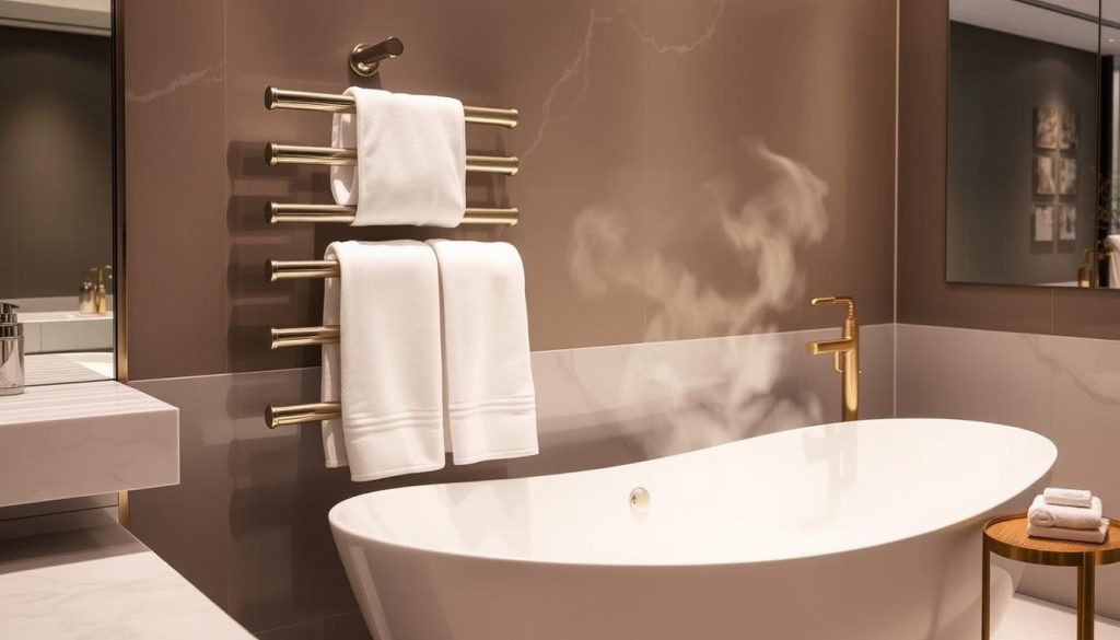 Luxury towel warmers for bathroom heating