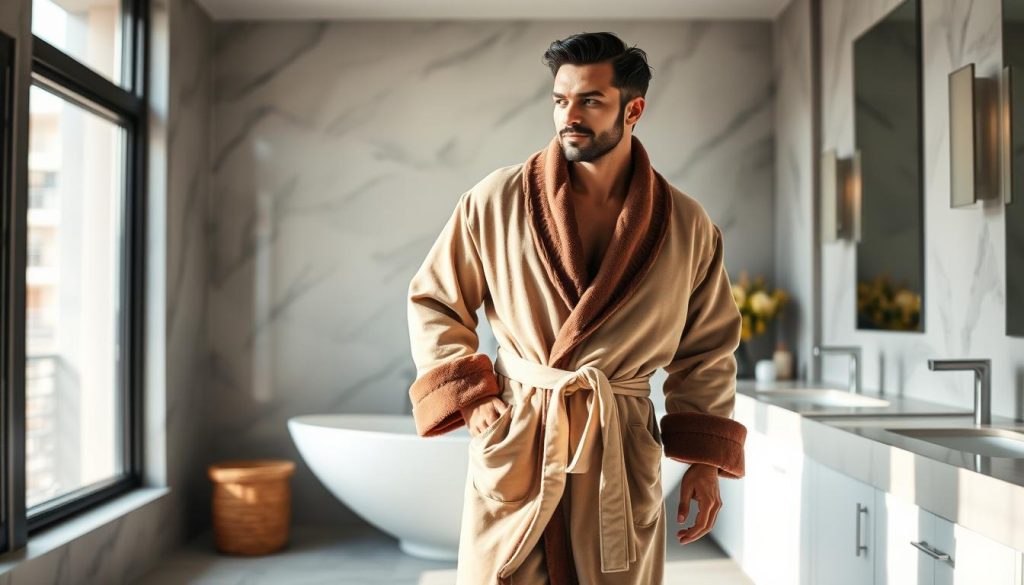 Men's long robes for maximum coverage