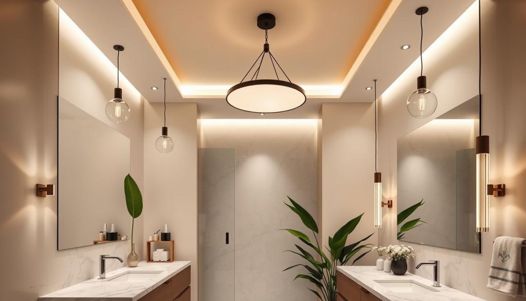 Modern bathroom lighting trends