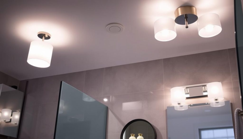 Moisture-resistant lighting in bathroom