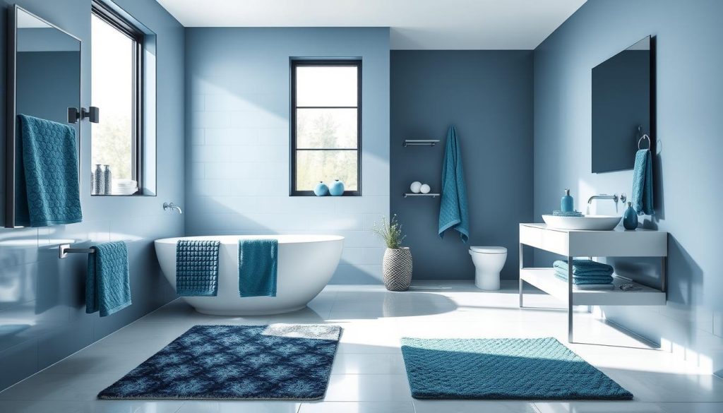 Monochromatic bathroom color scheme