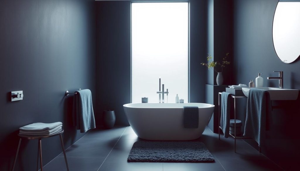 Monochromatic bathroom design