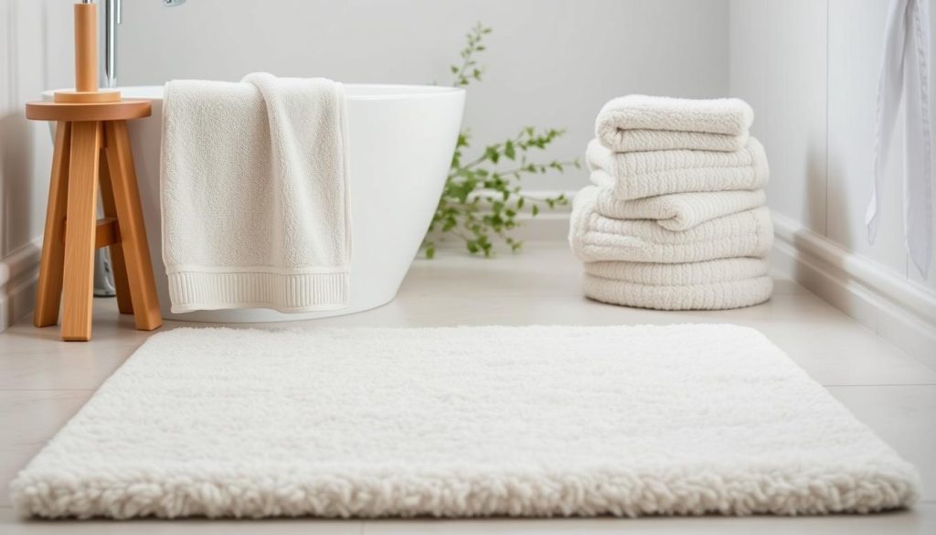 Neutral bath linens