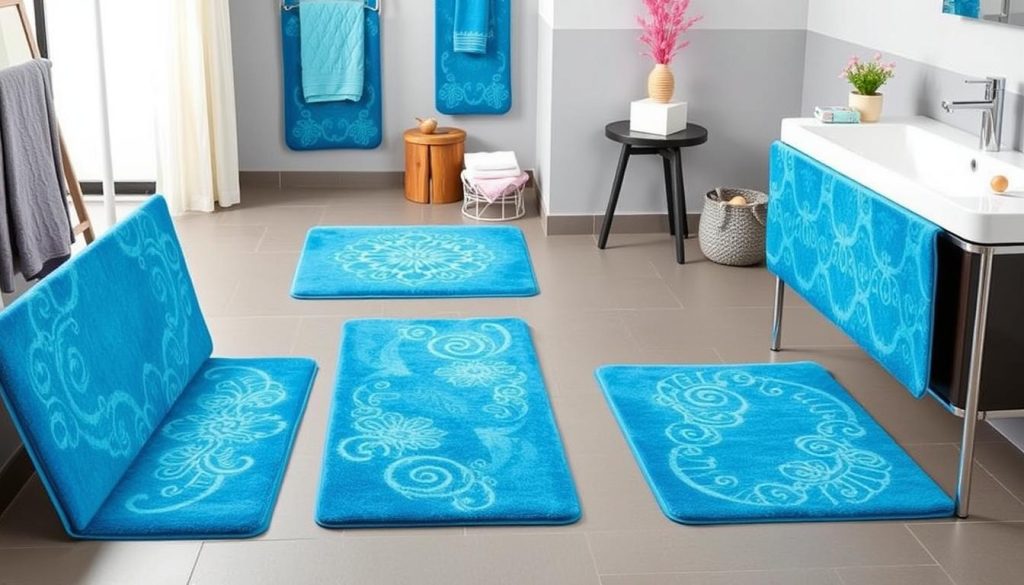 Non-slip bath mats for bathroom safety