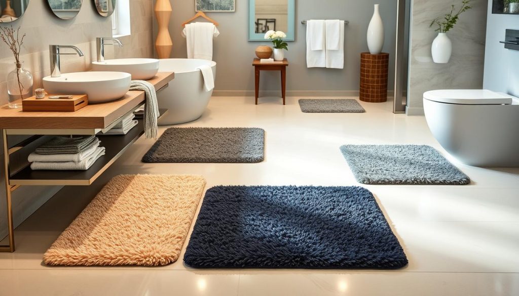 Non-slip bath mats for bathroom safety