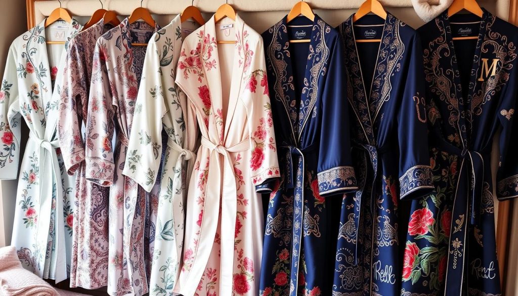 Personalized embroidered robes