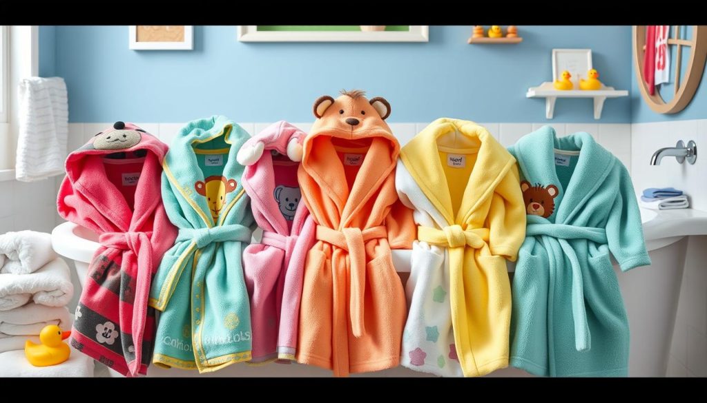 Personalized plush bathrobes for kids