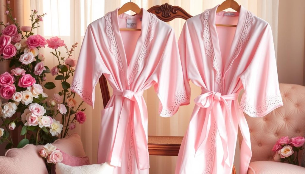 Pink aesthetic bath robes