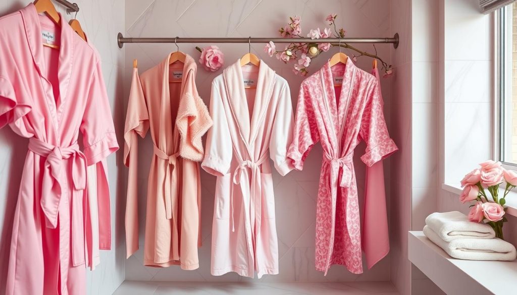 Pink aesthetic bath robes trend