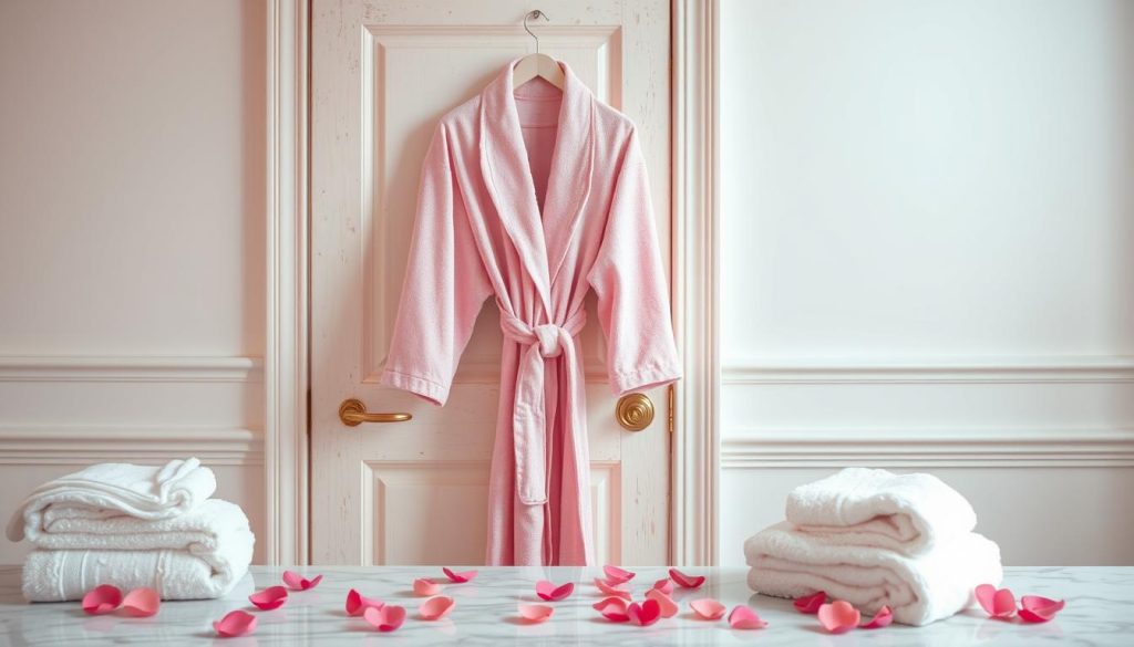 Pink bath robes