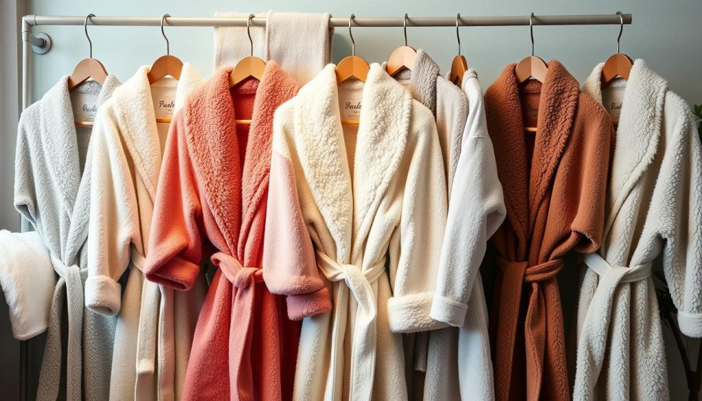 Plush bathrobes at various price points