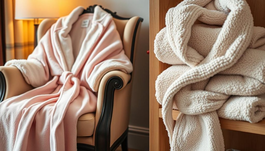 Plush robes and terry cloth bathrobes comparison