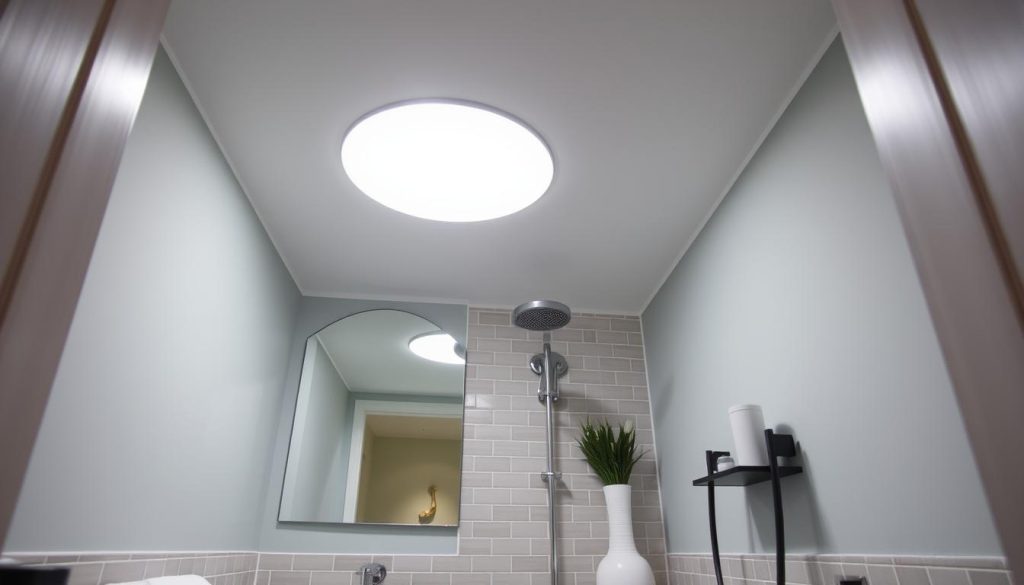 Recessed lighting for small bathrooms