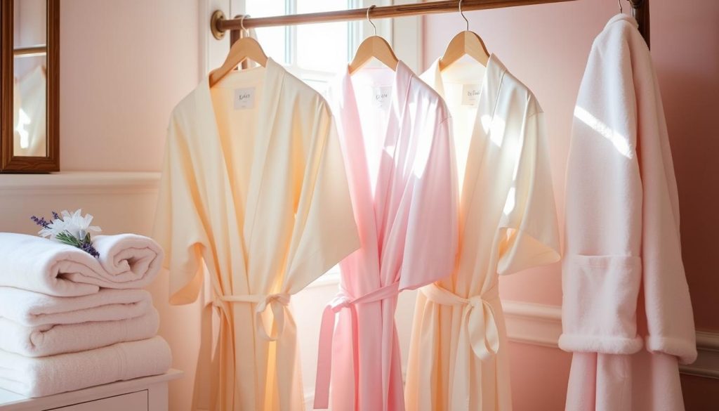 Satin bridal robes care