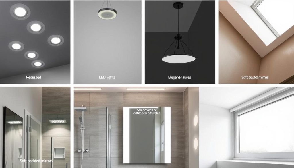 Shower lighting options