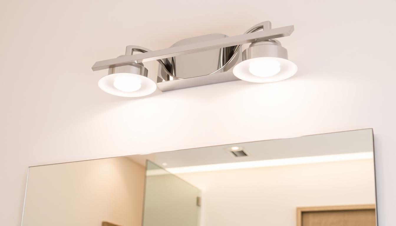Elegant Silver Bathroom Light Fixtures