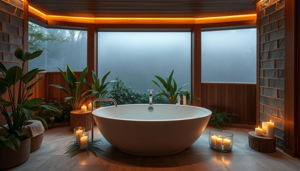 Spa-inspired bathrooms