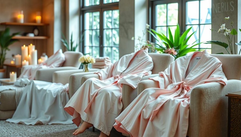 Spa robes for ladies