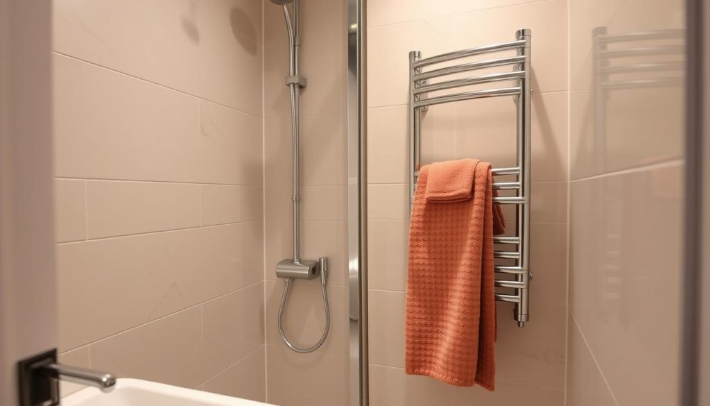 Space-saving towel warmer solutions