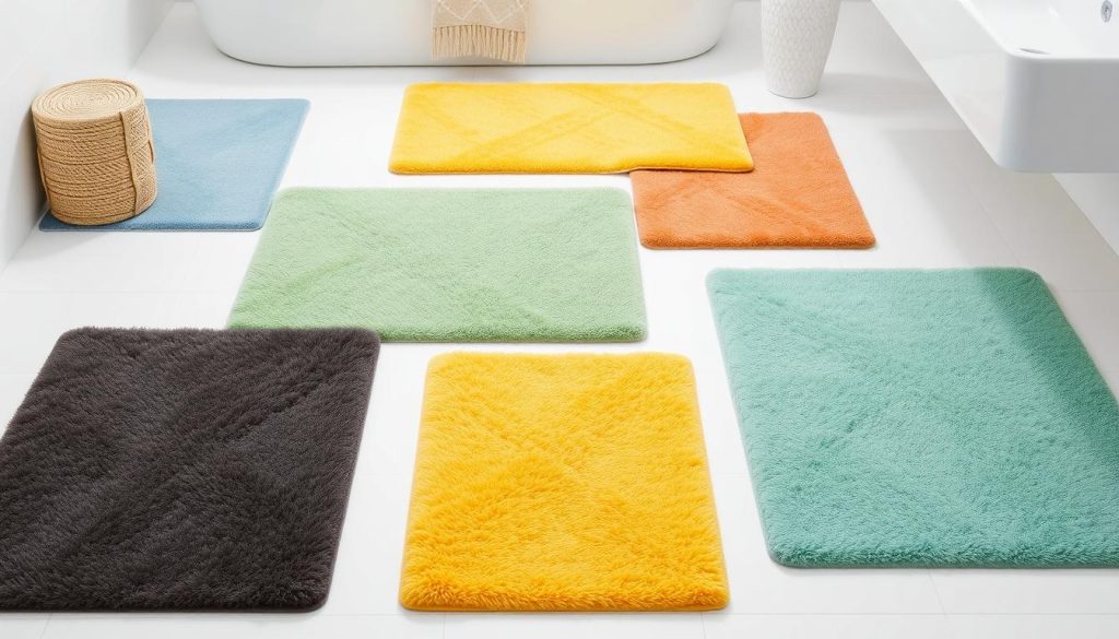 Stylish bath mat colors