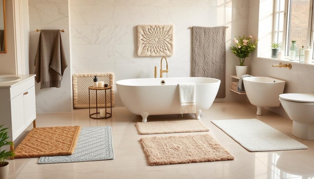 Stylish bath mat rugs