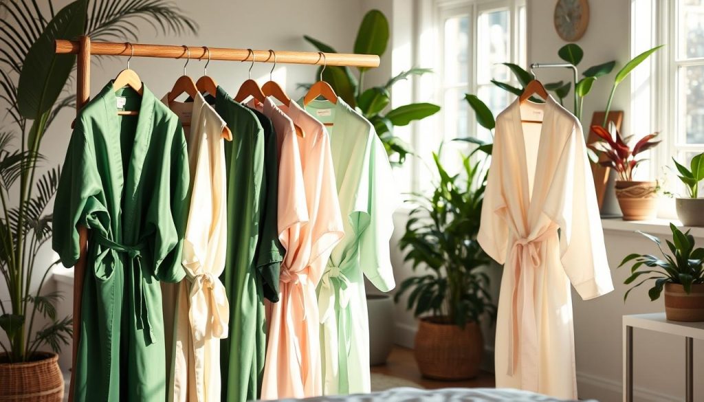 Sustainable silk robe options