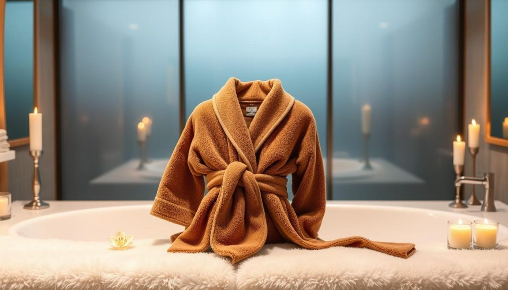 Terry cloth bathrobe