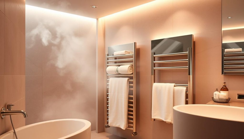 Towel heating cabinet for luxurious bathroom experience