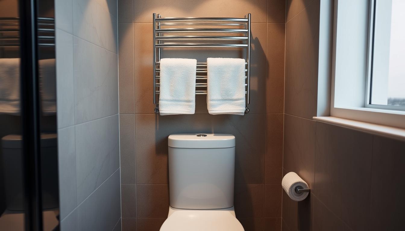 Space-Saving Towel Warmer Above WC Ideas: Enhance Your Bathroom Comfort