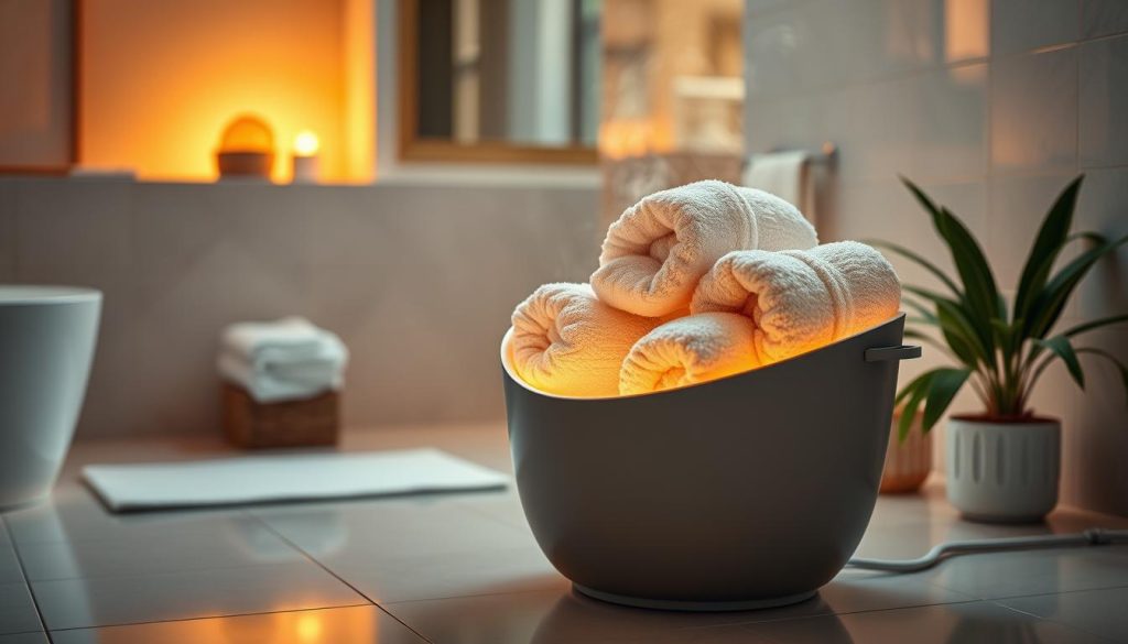 Towel warmer bucket functionality